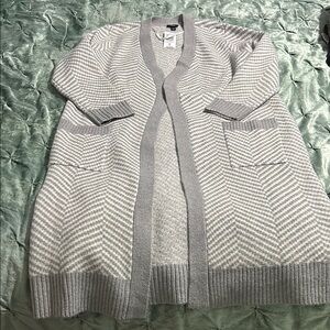 Torrid Gray Chevron Sweater